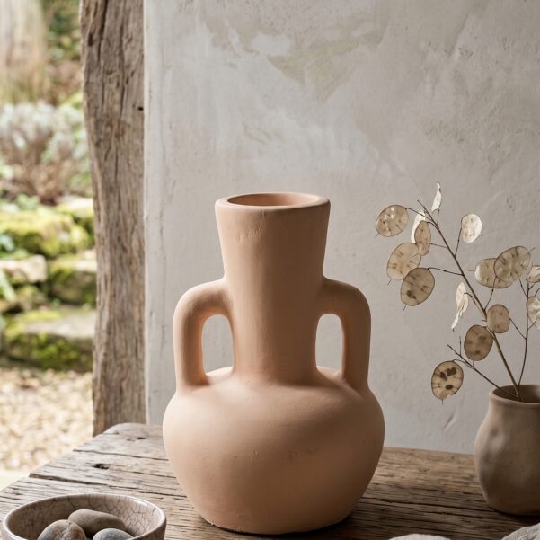 Situmorang Signature Mini Pottery – Handcrafted Clay Architectural Vase