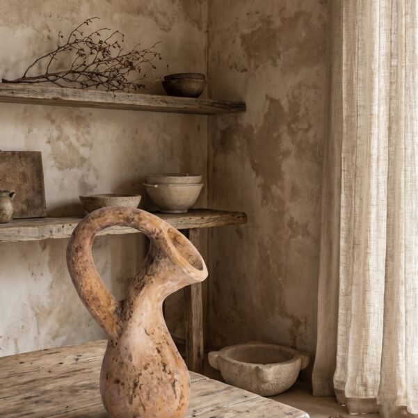 Teko Corong Artisan Mini Pottery – Handcrafted Clay Sculptural Vessel