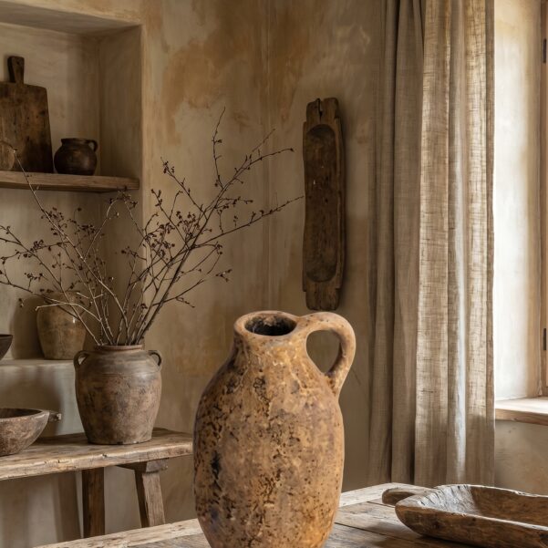 Teko Gendut Tinggi Artisan Mini Pottery – Handcrafted Clay Sculptural Vessel