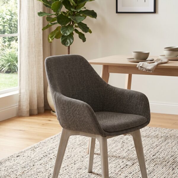 Jade Armchair – Premium Architectural Fabric Dining & Accent Chair