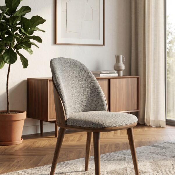 Flou Chair – Premium Architectural Fabric Dining & Accent Chair