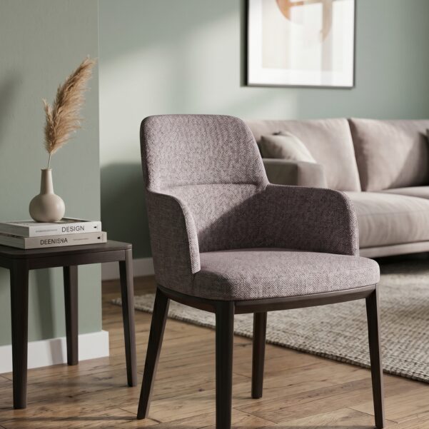 Harold Armchair – Premium Architectural Fabric Dining & Accent Chair