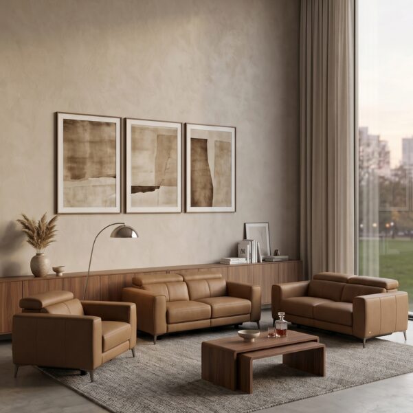 Luna Sofa Collection – Premium Genuine Leather Recliner Sofa Series