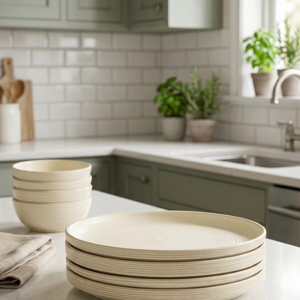 Minimalist Luxury Semi Bowl – Premium Architectural Artisanal Ceramic Stoneware