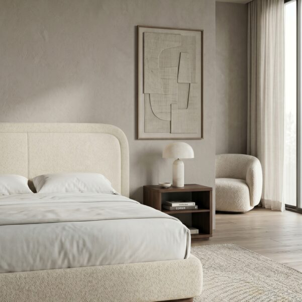 Beverly Bed Frame – Premium Architectural Fully Upholstered Luxury Bed System