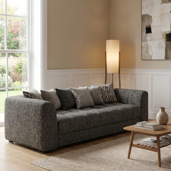 Harper Sofa – Premium Architectural Tufted Luxury Lounge Centerpiece